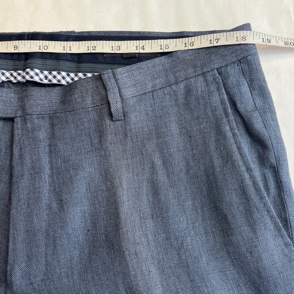 Banana republic men's slim-fit dress pants trousers tailored Travel Stretch 36